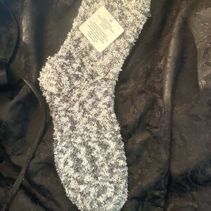 Cozy Gray Fuzzy Socks